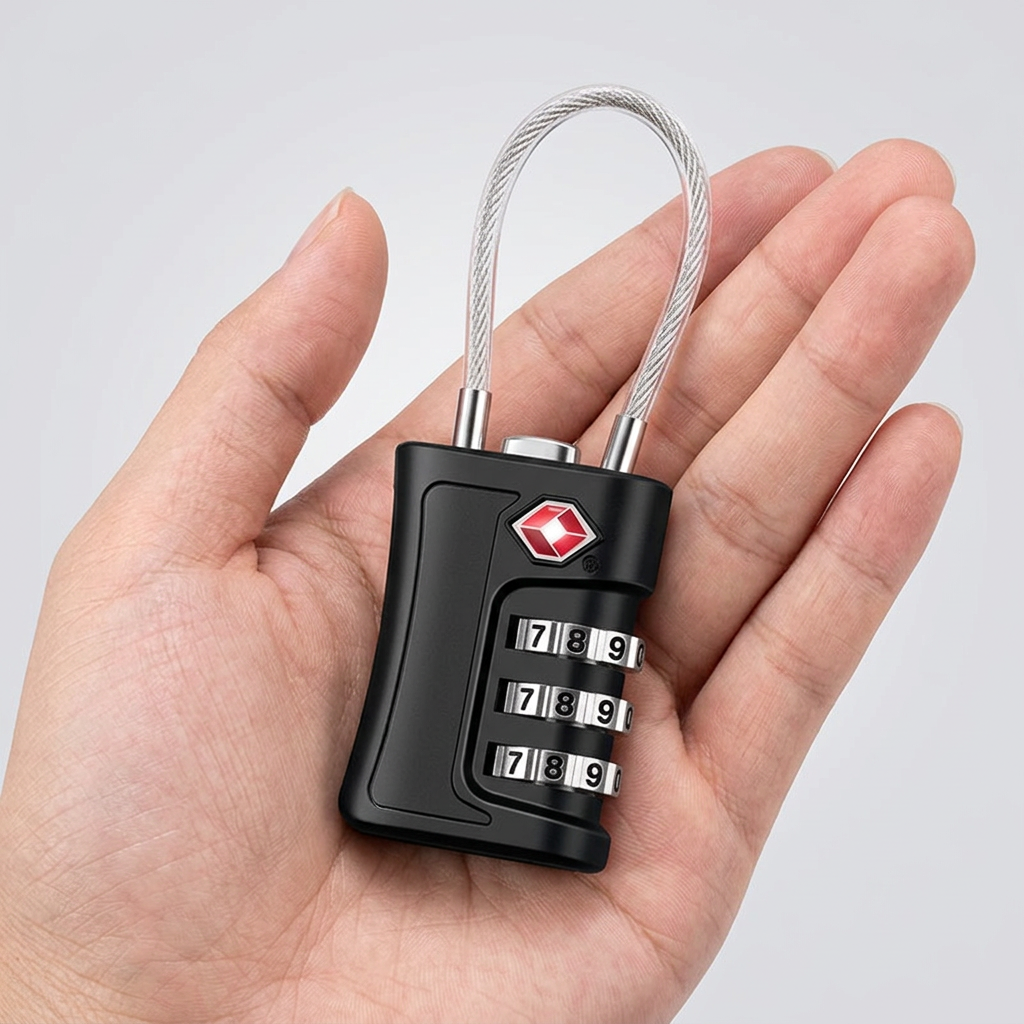 TSA Travel Padlock – Secure Luggage with Resettable Combination