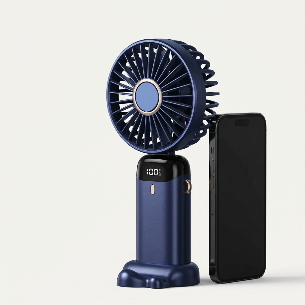 Portable Mini Fan – Hands-Free Cooling & USB Rechargeable