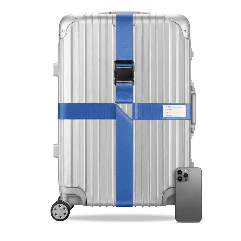 Anti-Theft Luggage Strap – Secure & Adjustable Nylon Travel Belt