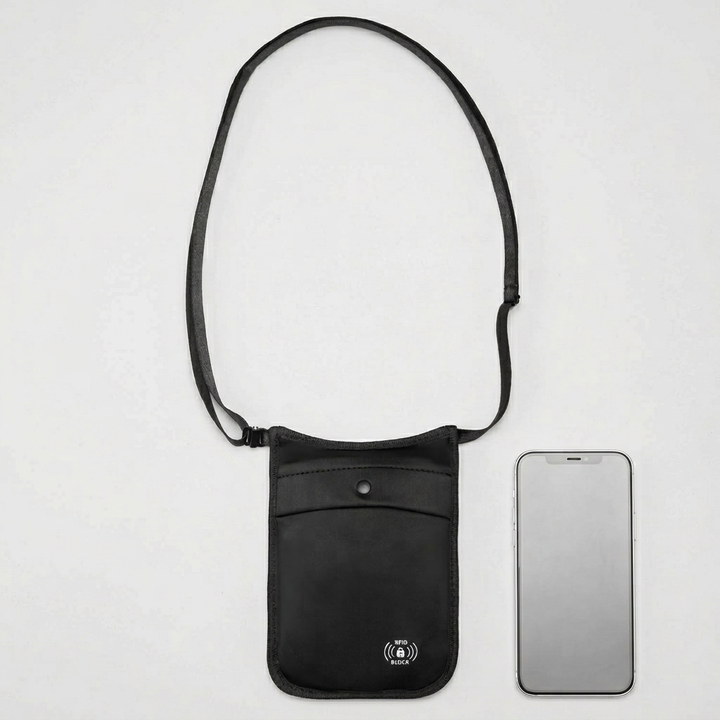 Anti-Theft Travel Crossbody Wallet – RFID Blocking Nylon Pouch