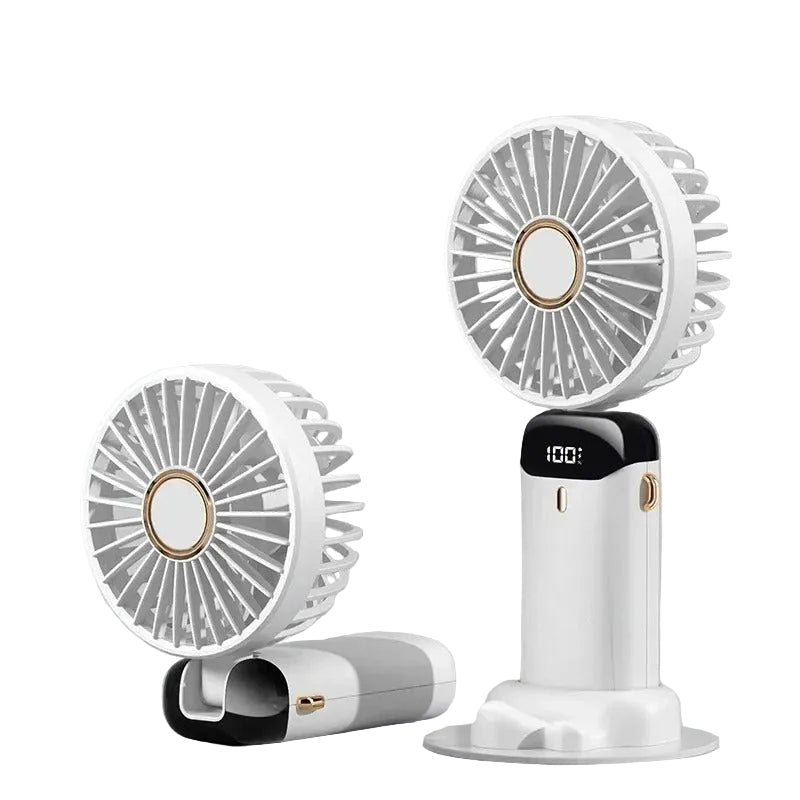 Portable Mini Fan – Hands-Free Cooling & USB Rechargeable