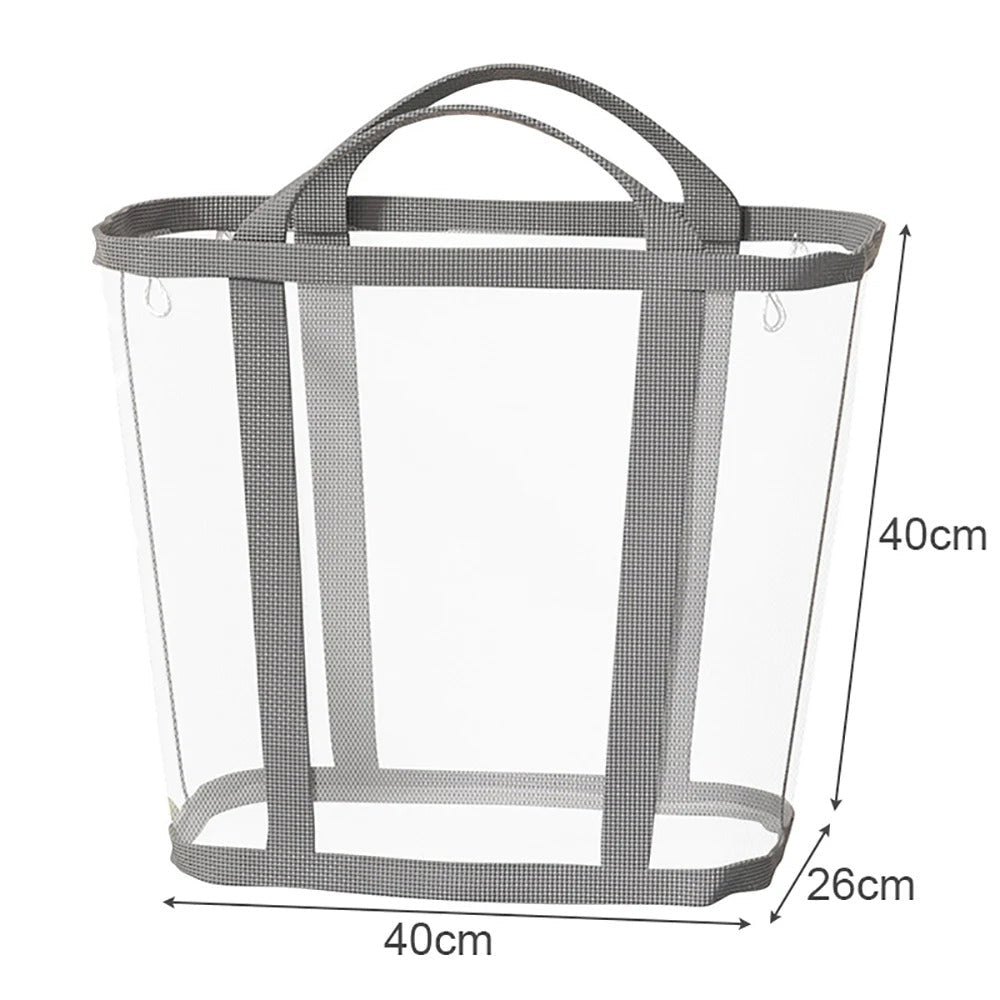 Laundry Basket – Portable Storage Large Capacity Nylon Mesh