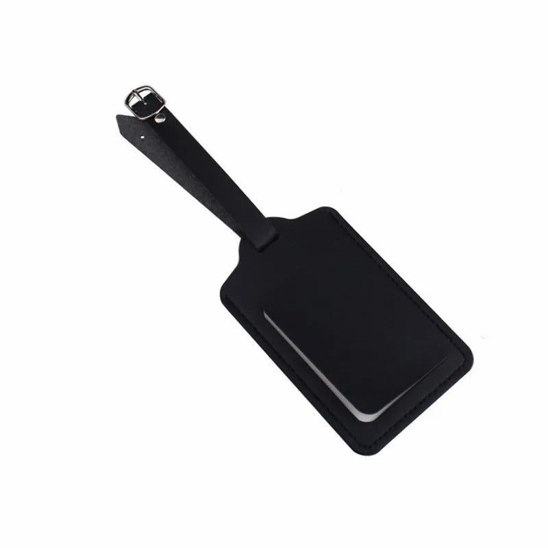 Leather Luggage Tag – Durable ID Label for Travel Bags