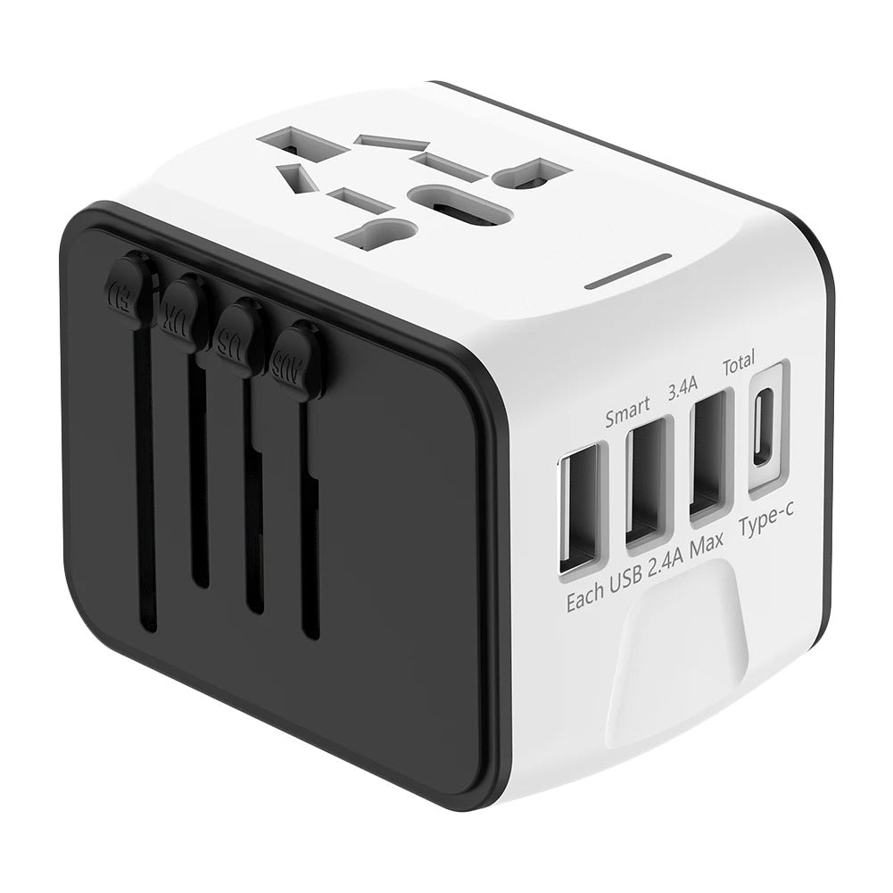 Universal Travel Charger – Worldwide AC Adapter with Dual USB
