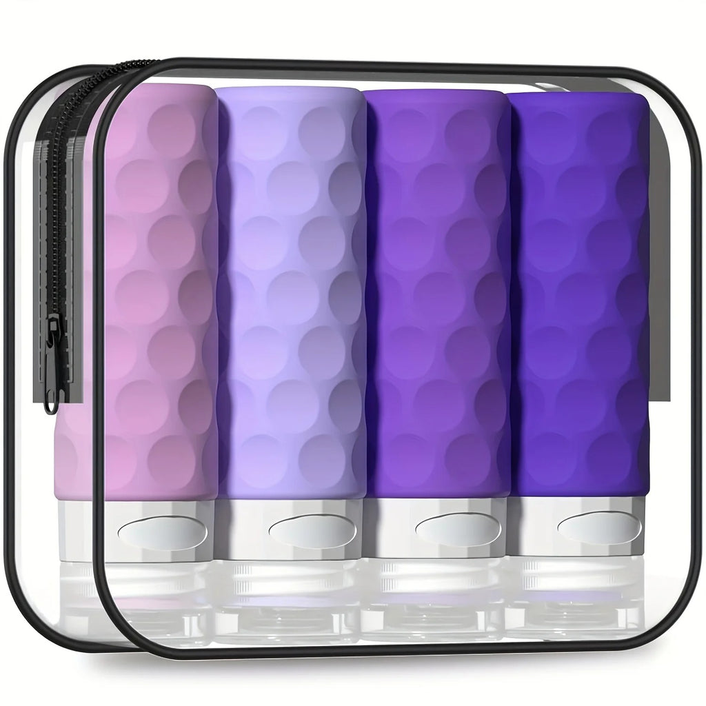 Travel Toiletry Bottles Set for Easy Packing – Refillable TSA-Approved