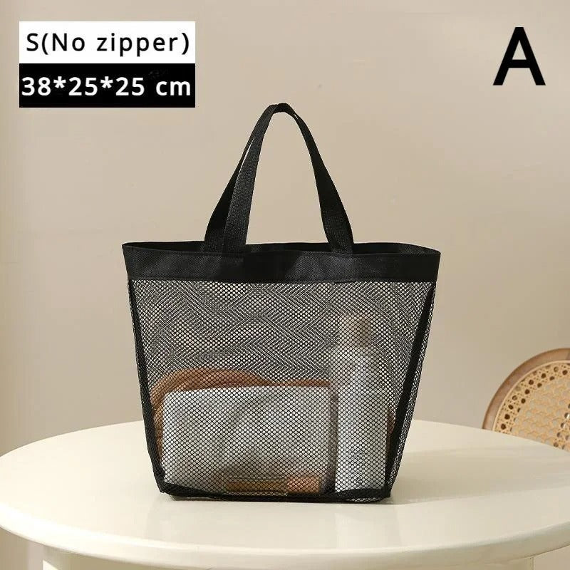 Mesh Shower Toiletry Bag – Quick-Dry Hanging Travel Organizer