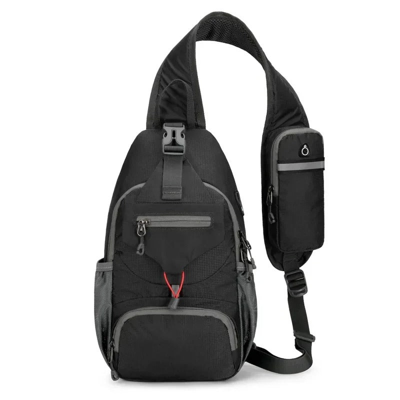 Anti-Theft Sling Backpack – Secure Waterproof Nylon Travel Bag
