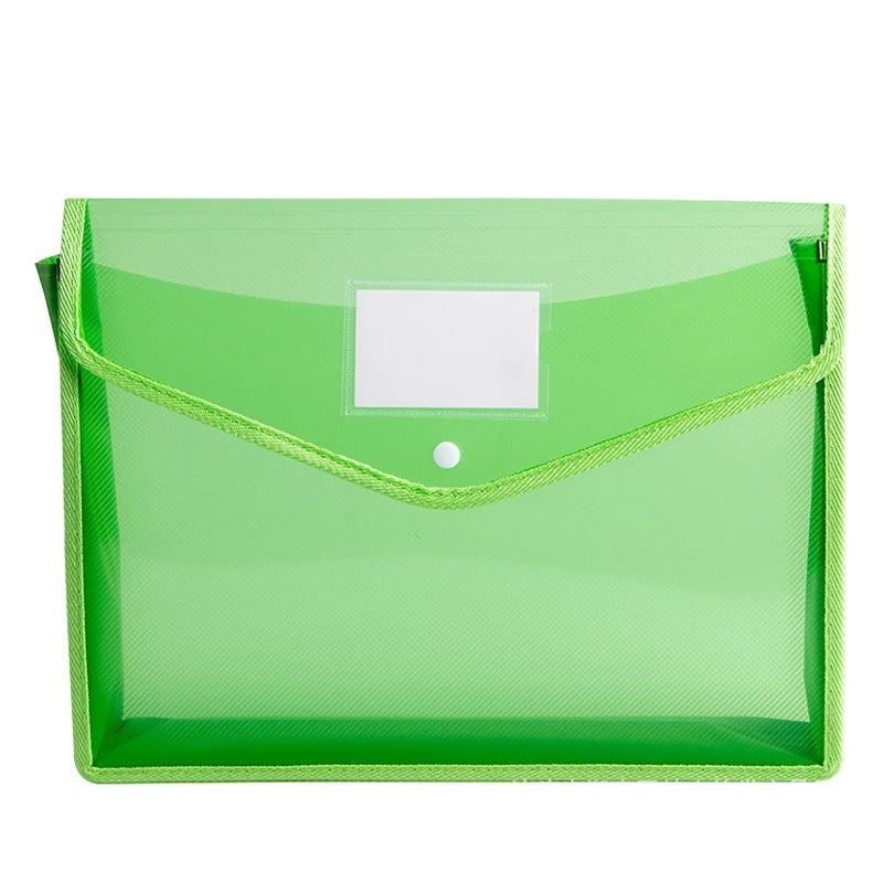 Large Waterproof A4 Folder – Secure Document Storage & Press Button Closure