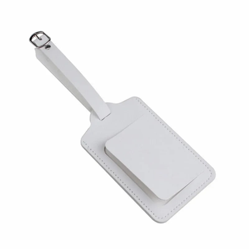Leather Luggage Tag – Durable ID Label for Travel Bags