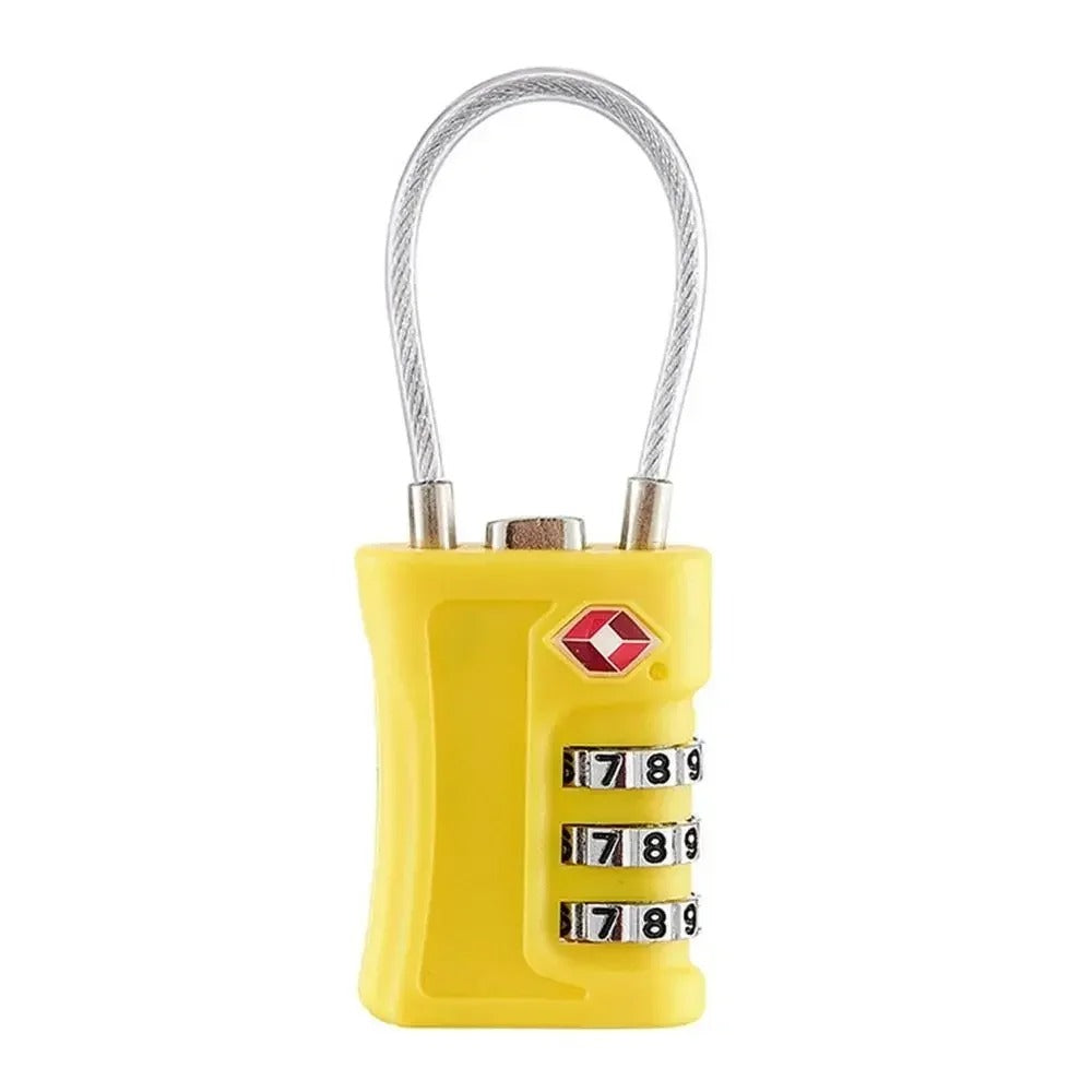 TSA Travel Combination Lock – Secure Luggage with Colorful 3-Dial Design