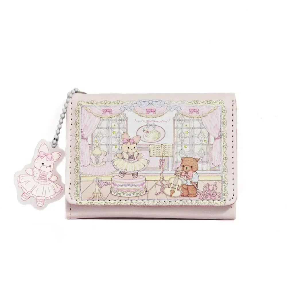 Vintage Mini Wallet – Compact Multi-Slot PU Travel Organizer