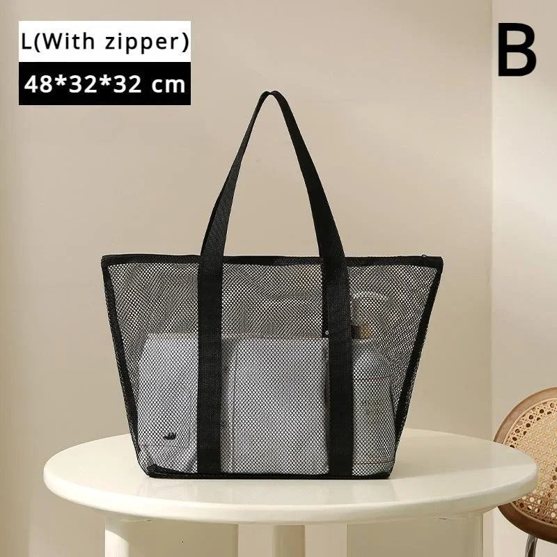 Mesh Shower Toiletry Bag – Quick-Dry Hanging Travel Organizer