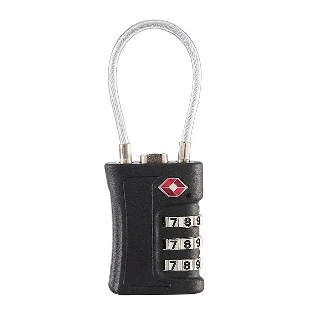 TSA Luggage Lock – Travel Security with 3-Digit Combination, ABS