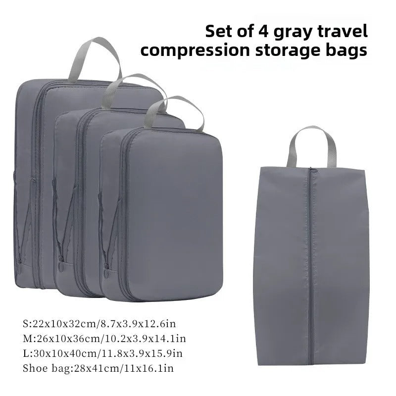 Travel Compression Packing Cubes – Space-Saving Waterproof Organizers