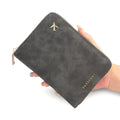 RFID Blocking Passport Wallet – Secure Travel Organizer with Zipper
