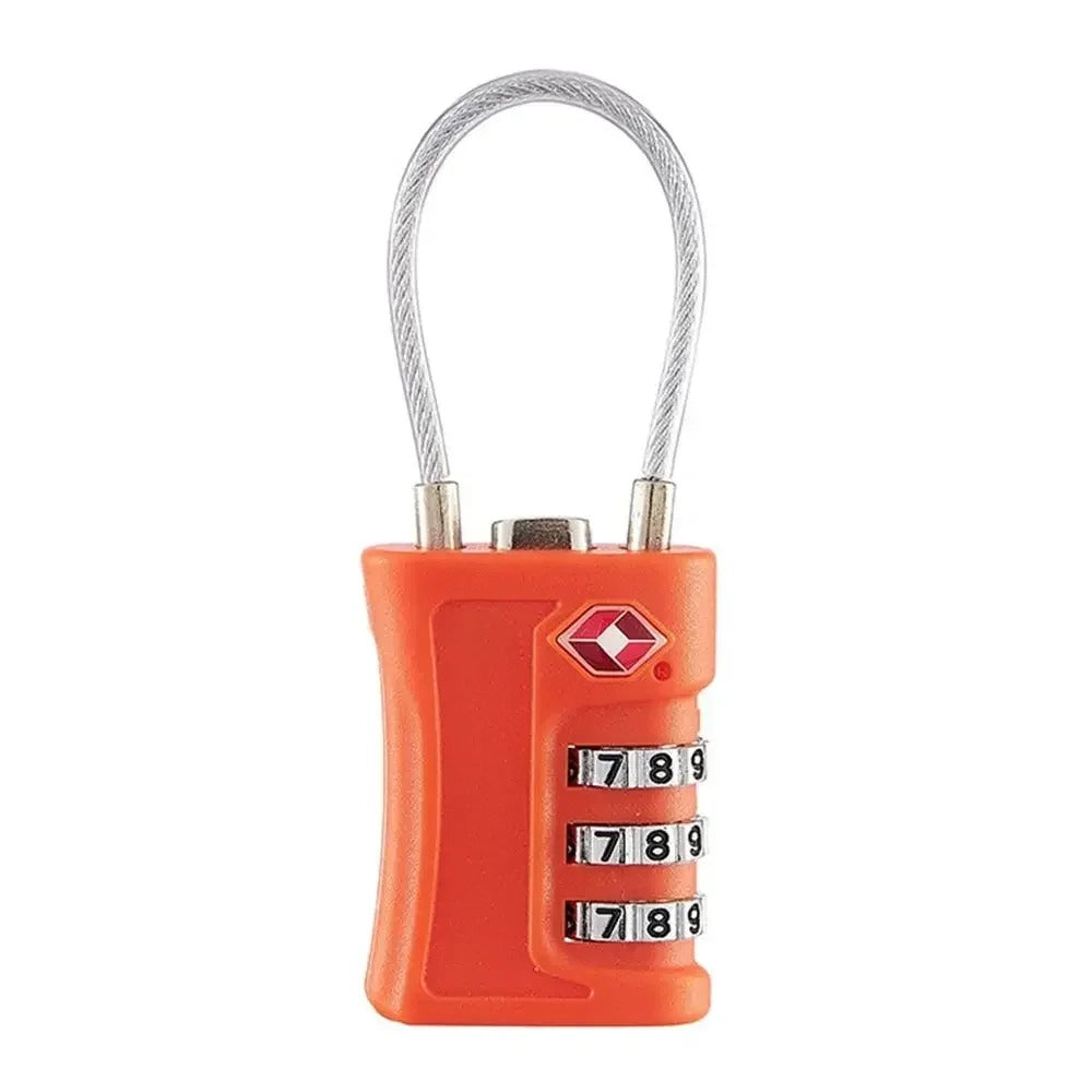 TSA Travel Combination Lock – Secure Luggage with Colorful 3-Dial Design