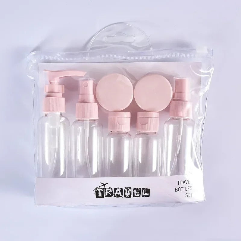Travel Bottle Set – Refillable & Portable 7-Piece Skin Care Kit