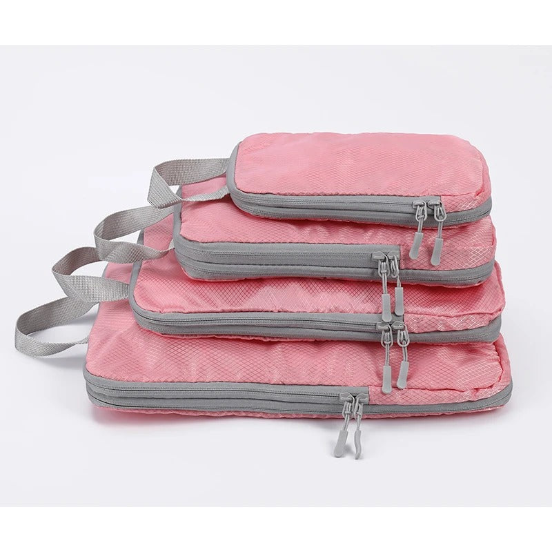 Compressible Travel Bag Set – Space-Saving Waterproof Polyester Organizer