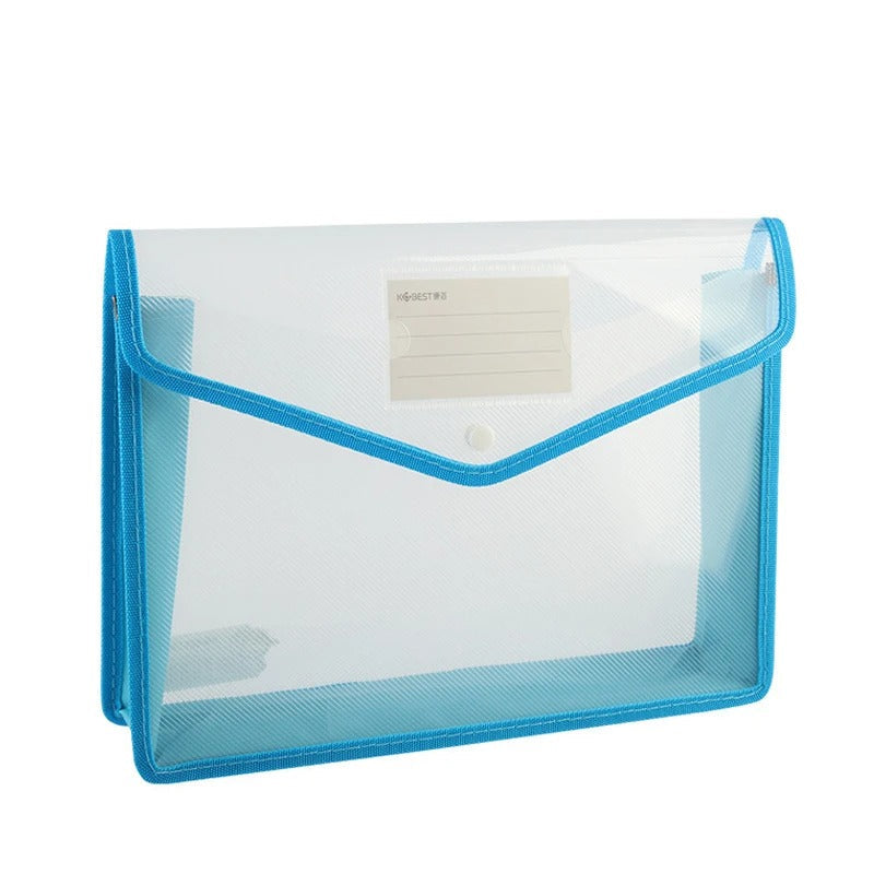 Large Waterproof A4 Folder – Secure Document Storage & Press Button Closure
