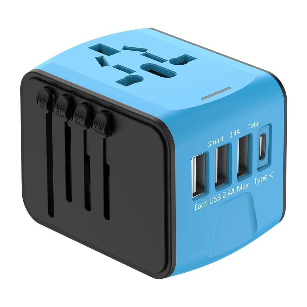 Universal Travel Charger – Worldwide AC Adapter with Dual USB