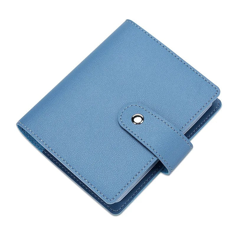 64-Slot Card Holder Wallet – Organized Travel Storage in PU Leather