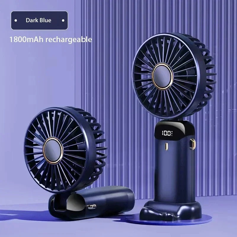 Portable Mini Fan – Hands-Free Cooling & USB Rechargeable