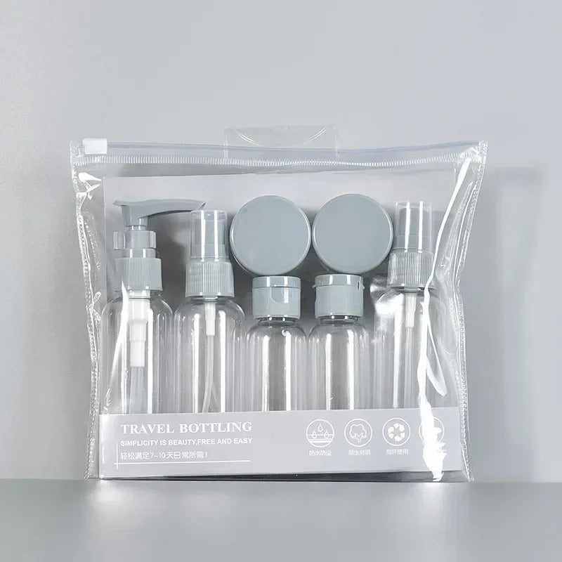 Travel Bottle Set – Refillable & Portable 7-Piece Skin Care Kit
