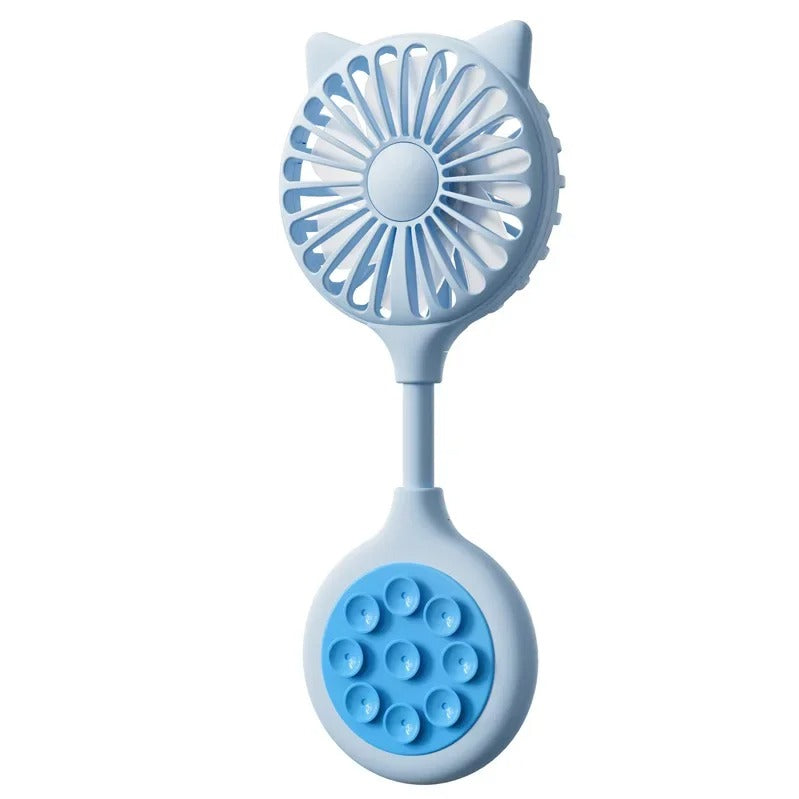 Cat Ear Suction Cup Fan – Portable Cooling Mini USB Plastic