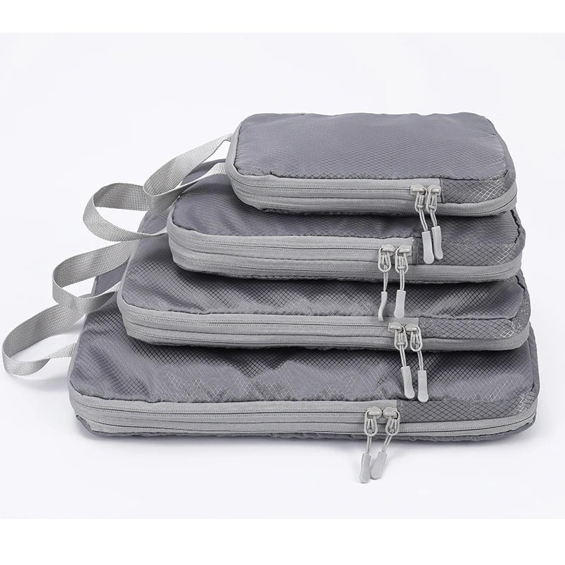 Compressible Travel Bag Set – Space-Saving Waterproof Polyester Organizer