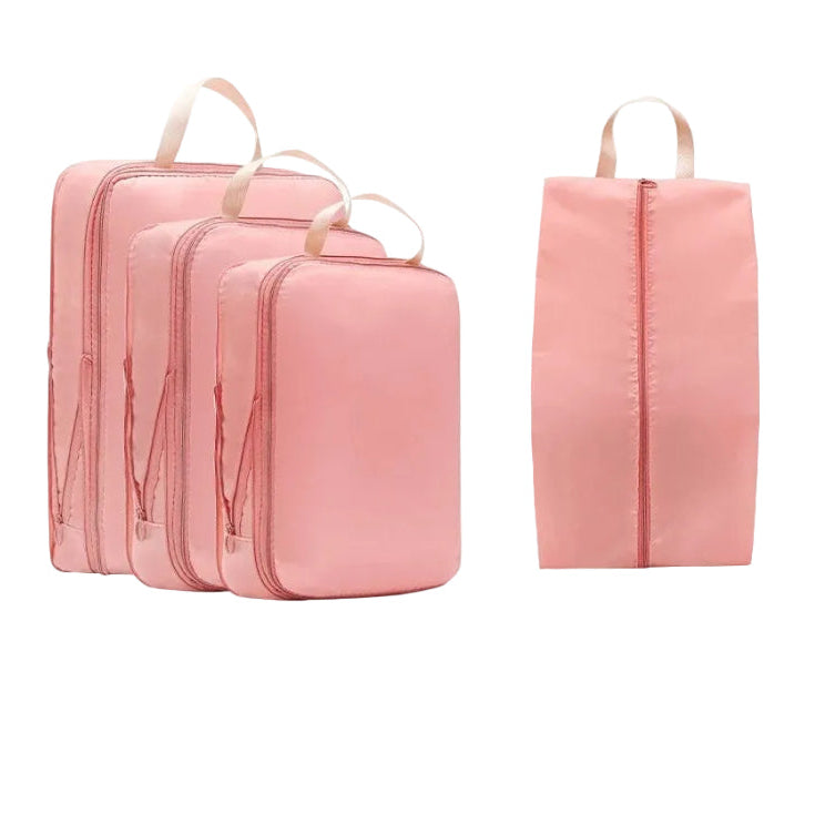 Travel Compression Packing Cubes – Space-Saving Waterproof Organizer Set