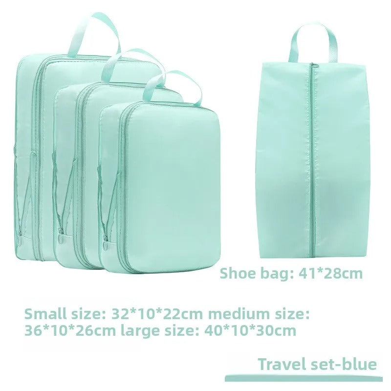 Travel Compression Packing Cubes – Space-Saving Waterproof Organizers