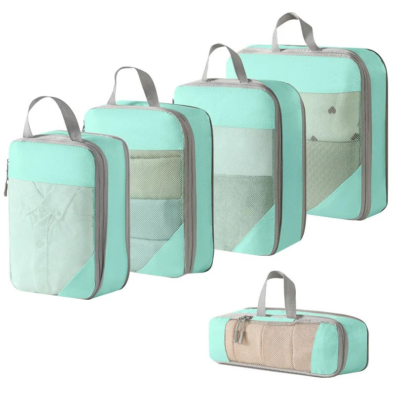 Compression Packing Cubes Space-Saving Travel Organizer Set