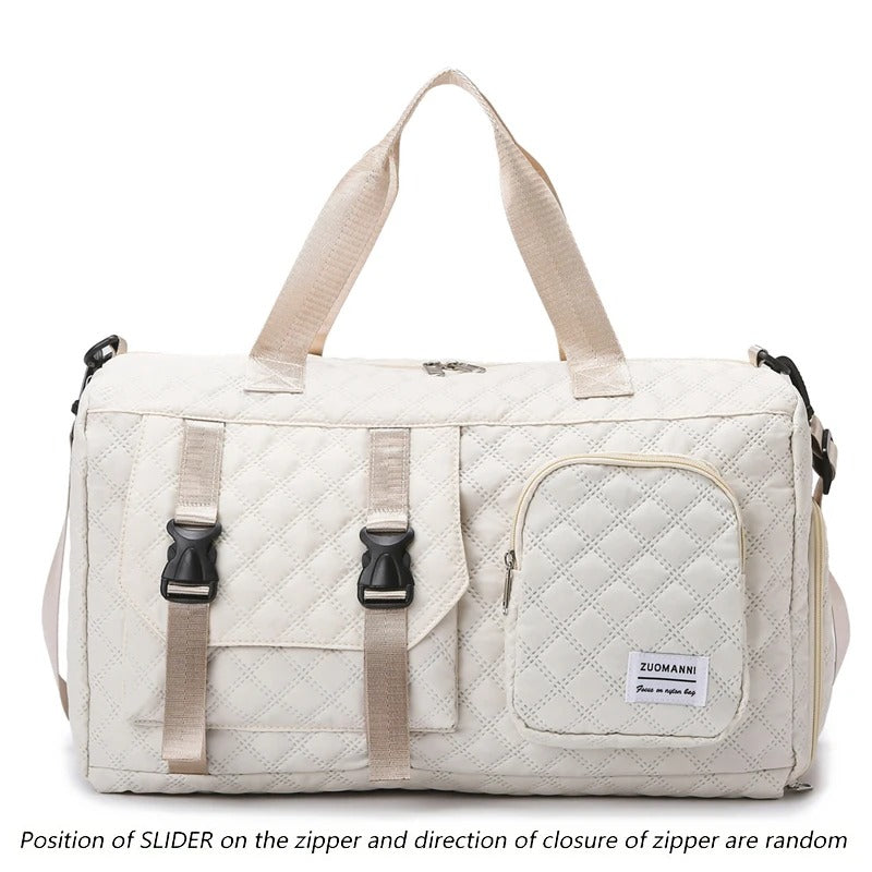 Nylon Travel Duffle Bag – Lightweight Carry-On with Multi-Pockets