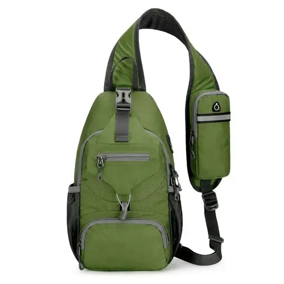 Anti-Theft Sling Backpack in Water-Resistant Nylon
