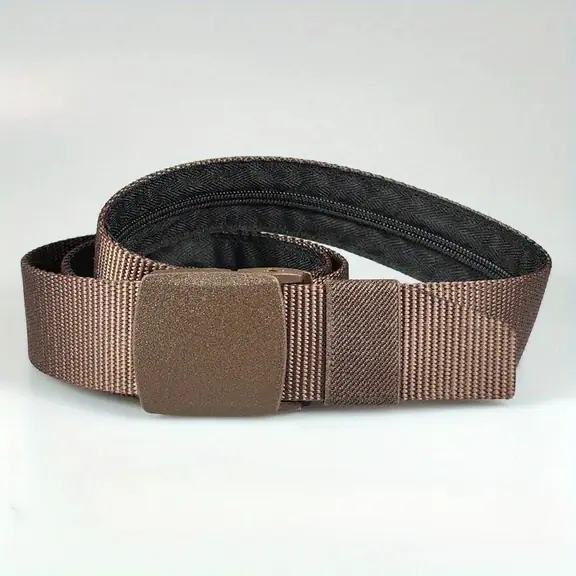 Anti-Theft Money Belt with Hidden Pocket, 4 cm Wide