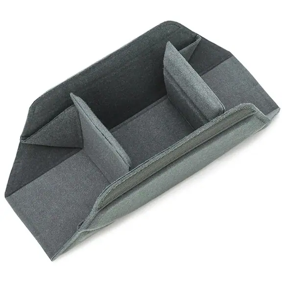 Foldable Padded Camera Lens Bag with Adjustable Dividers