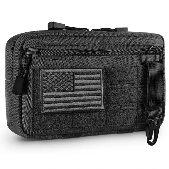 Modular Utility Pouch in Nylon for Tech and Travel Gear